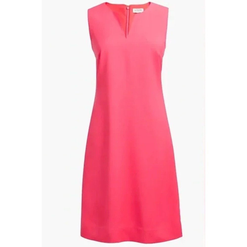 J. Crew Classic Suiting Dress in Guava